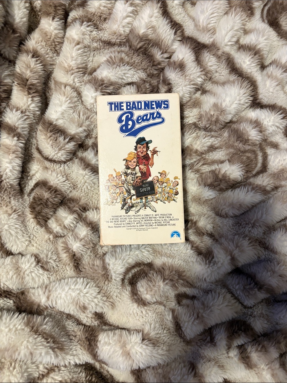 The Bad News Bears Vintage VHS Tape - Cream Cover